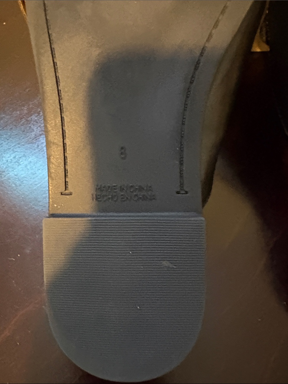 NWOT Women's Old Navy Black Leather Slip-On Mules with Gold Buckle - Size 8 - Picture 7 of 8